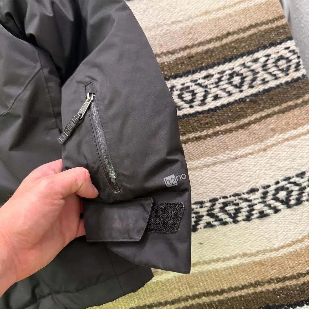 Youth Boys Patagonia Black Snowshot Hooded Insulated Winter Jacket Sz XS (5-6)